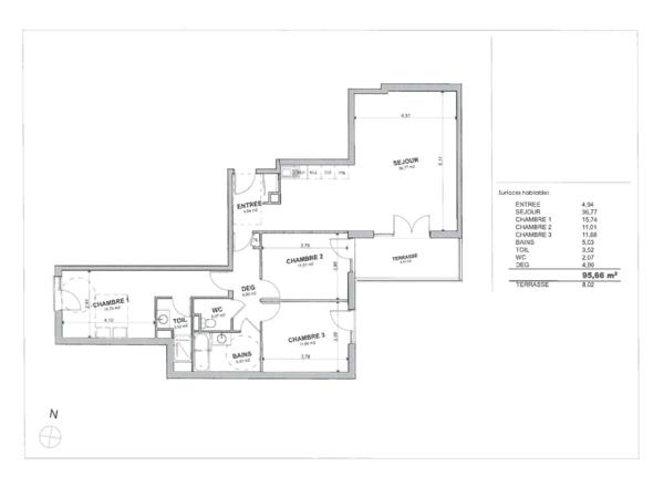 Appartement
         4 pièces
        - 96 m² Bien prestige 1 266 000 € *