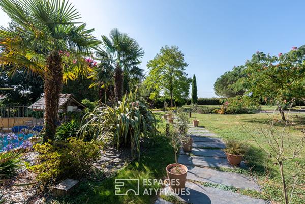 Ancien corps de ferme rénové avec piscine aux portes de Rennes