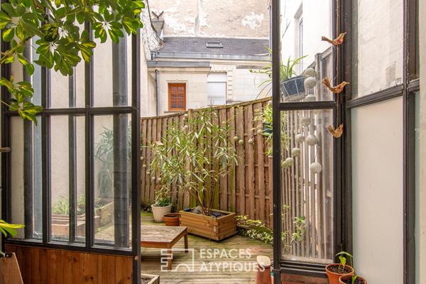 Appartement avec extérieur en coeur de ville