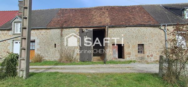 Grange de 70m² au sol avec terrain et puits