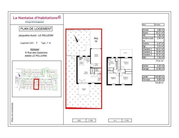 Maison 4 pièces - 44640 Le Pellerin