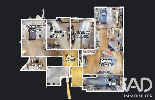 Appartement à vendre 5 pièces 94 m² Le Chesnay-Rocquencourt