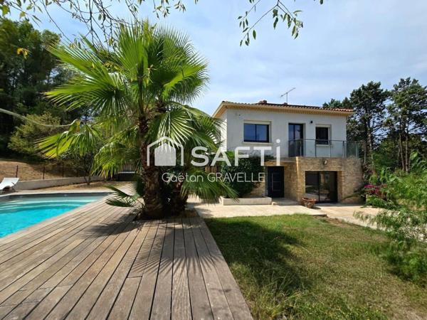 Villa architecte avec piscine, jacuzzi et T2 indépendant