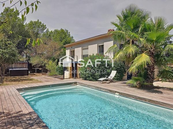 Villa architecte avec piscine, jacuzzi et T2 indépendant