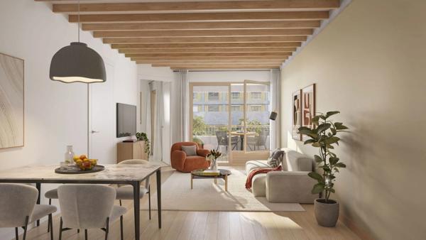 Au coeur du quartier Confluence à Lyon, une résidence végétalisée dans l'air du temps.......