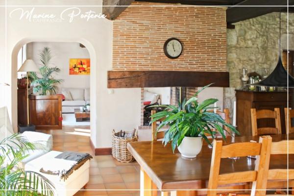 Dpt Gers (32), à vendre proche de AUCH belle maison en pierre 235m² habitable