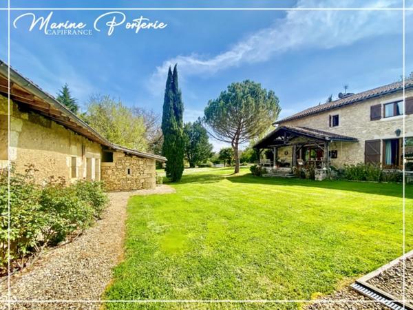 Dpt Gers (32), à vendre proche de AUCH belle maison en pierre 235m² habitable