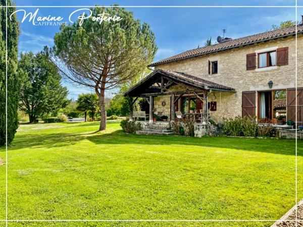 Dpt Gers (32), à vendre proche de AUCH belle maison en pierre 235m² habitable