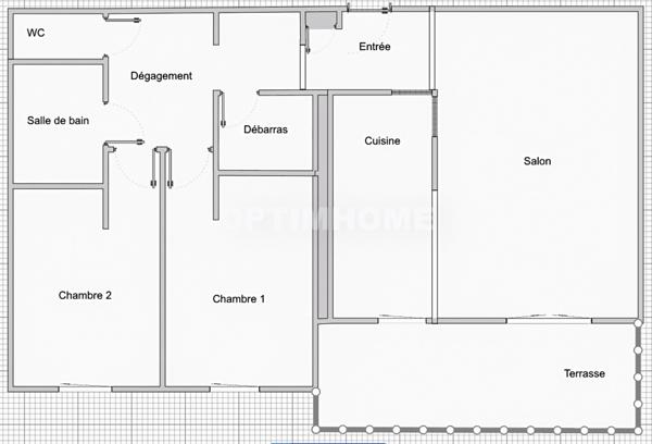 Appartement 3 pièces - LUMINOSITÉ - CALME - stationnement sécurisé en sous sol