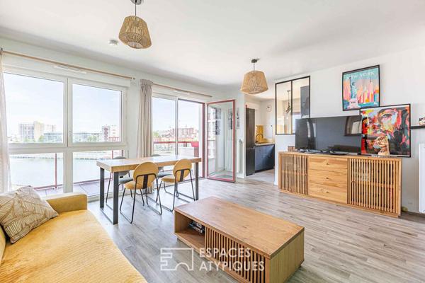Appartement familial contemporain avec vue Seine