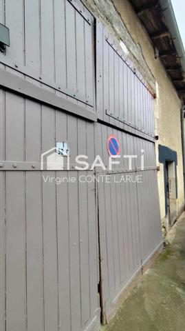 Grange 70m2 raccordée électricité, idéale atelier + terrain