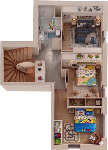 Duplex de 87 m² avec jardin de 51 m² et terrasse à Pantin