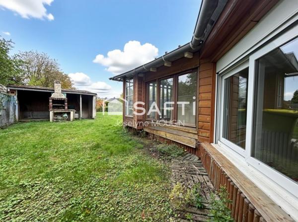 A 12 mn d'Amiens sud, maison avec jardin, autonomie de plain-pied, garage.