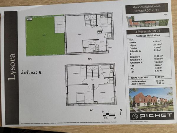 Maison  DuplexHalluin 4 pièce(s) 87.5 m2