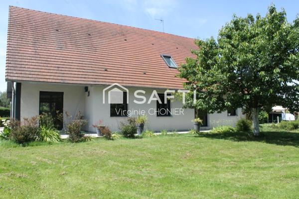 très belle maison traditionnelle au milieu d'un parc arboré avec piscine et terrain de pétanque