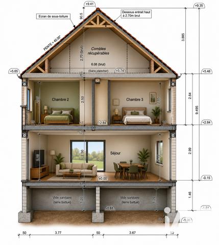 Terrain à vendre 223 m² Neuilly-Plaisance