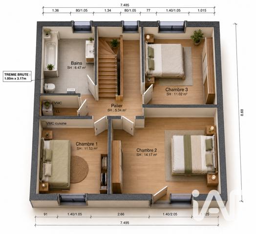 Terrain à vendre 223 m² Neuilly-Plaisance