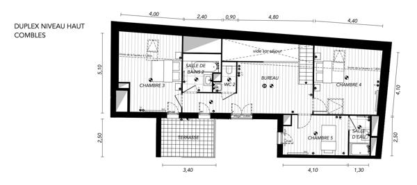 Dominer Bordeaux - Dernier Etage en Pierre avec Terrasses, 2 Parkings et Ascenseur - Saint Catherine