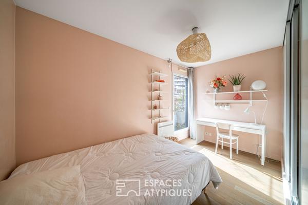 Dernier étage contemporain avec terrasses