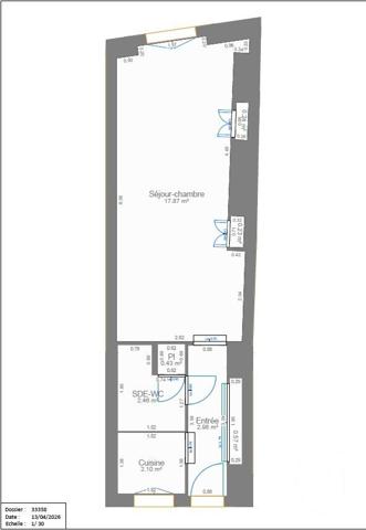 Appartement Studio à vendre  1 pièce - 27 m2 PARIS - 75005
