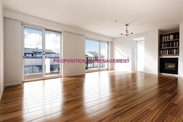 Appartement  4 pièce(s) 118 m2 vue mer, jardin partagé, box de garage