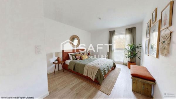 Appartement T3 avec loggia et 2 places de parking