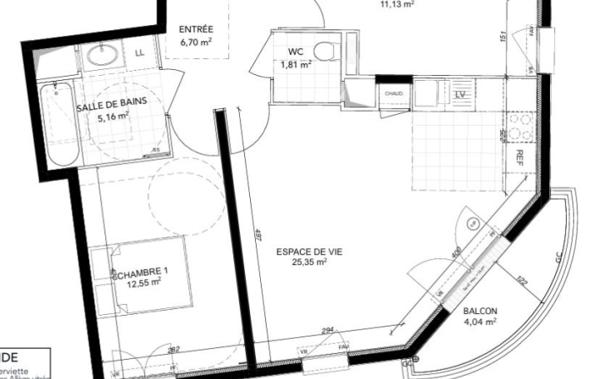 Vente Appartement P3 3P 62 m2 - Balcon SudOuest- Parking Neuilly-plaisance   
