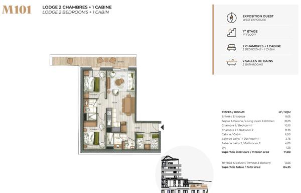 Appartement à vendre à Tignes (73320) - Savoie