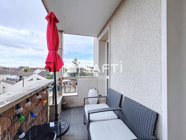 Sartrouville - Appartement 3 pièces - balcon, box et cave