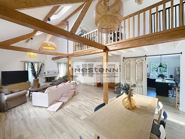 Maison de 7 pièces à Vendre à Saint Fargeau Ponthierry, lacs de la Guiche, 4 chambres, Garage double, sous-sol total,