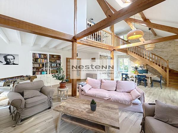 Maison de 7 pièces à Vendre à Saint Fargeau Ponthierry, lacs de la Guiche, 4 chambres, Garage double, sous-sol total,