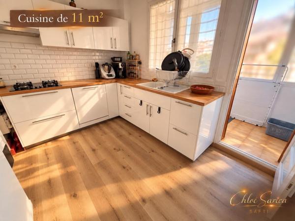 91 m² rénovés avec terrasse, proche centre