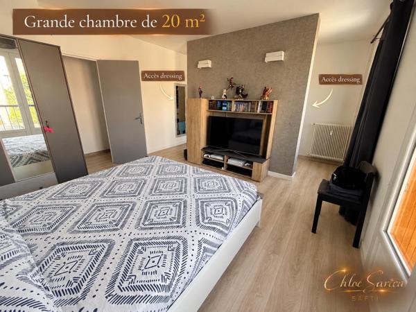 91 m² rénovés avec terrasse, proche centre