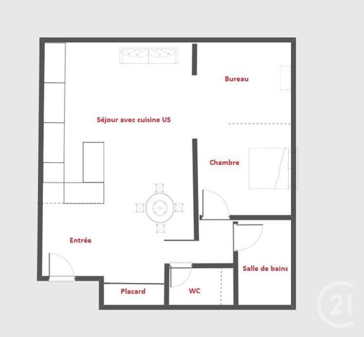 Appartement F2 à vendre  2 pièces - 53,23 m2 PARIS - 75011
