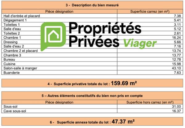 Grande villa de plain pied T5 de 160 M2, sur 1400 M2 de terrain piscinable