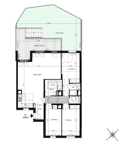 LE MÉTAMORPHOSE - T4 NEUF avec jardin à SURESNES