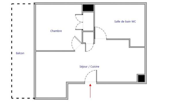 Appartement à vendre 2 pièces 41 m² Nanterre