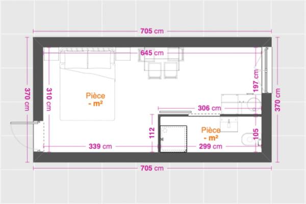 Studio de 20 m² AVEC ACCÈS DIRECT À LA MER ET PARKING PRIVATIF
