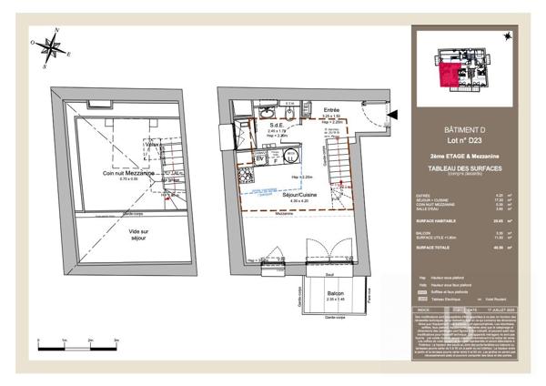 Nice Rimiez 2 pièces Dernier Etage entièrement rénové avec Balcon