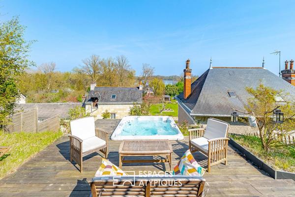 Maison ligérienne avec panorama Loire et dépendances