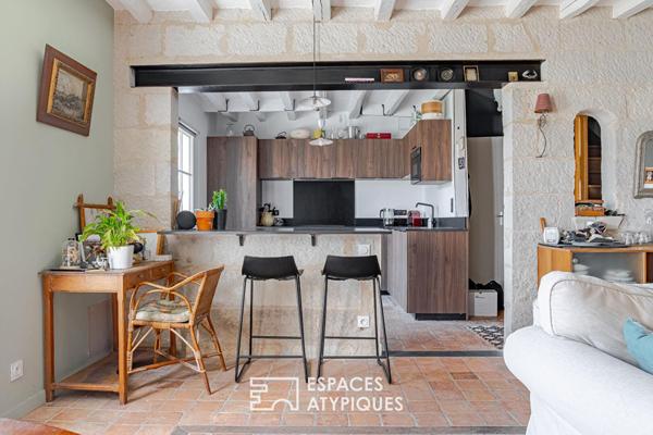 Maison ligérienne avec panorama Loire et dépendances