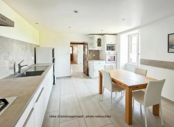 Maison à vendre 4 pièces + Dépendance - Entre ST GENGOUX LE NATIONAL et CLUNY (71) - Terrain de 600 m²