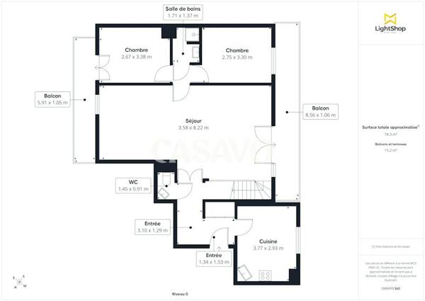 Vente Appartement 5 pièces de 133m² - 75013 Paris