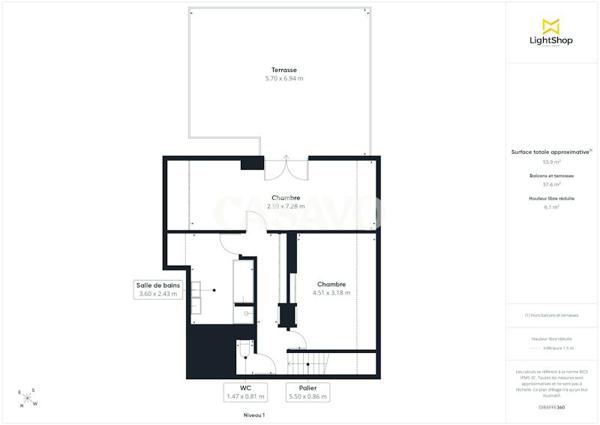 Vente Appartement 5 pièces de 133m² - 75013 Paris