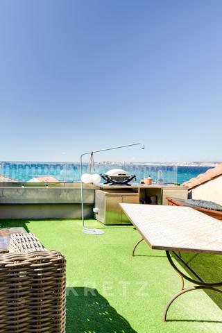 Appartement en duplex vue mer - Montredon