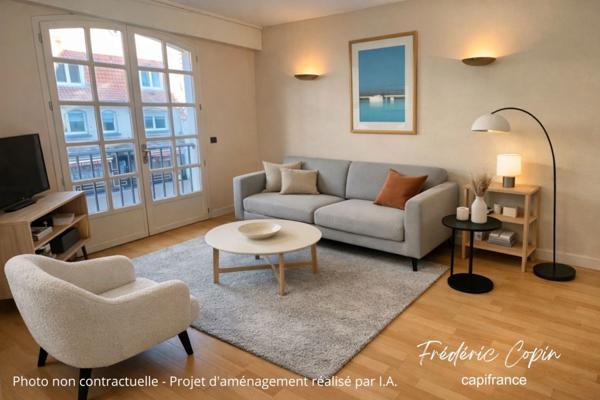 Hardelot-Plage – T4 102 m² – terrasse XXL 74 m² plein Sud – 3 ch – Plage & commerces à pied