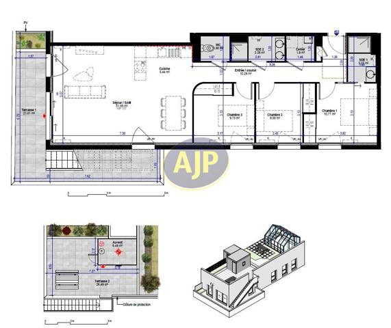 Vente appartement Bordeaux : 450 000 € - AJP ACTEA Talence