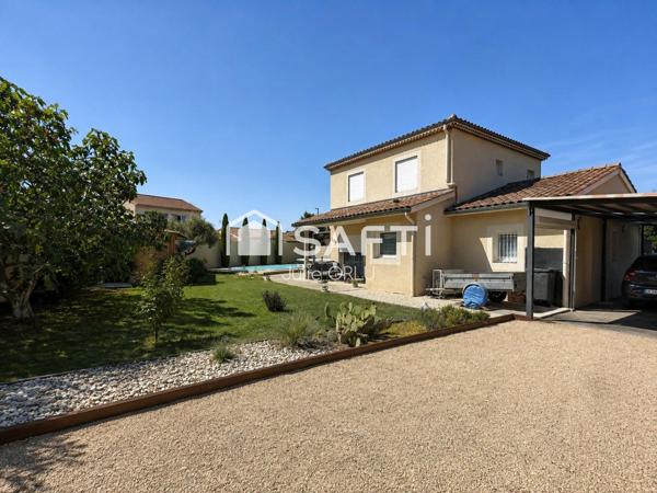 Maison 102 m² avec piscine, garage et dépendance