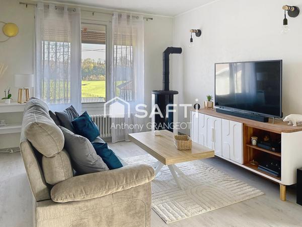 PAVILLON INDIVIDUEL 70M², 2 CHAMBRES,GARAGE ET JARDIN