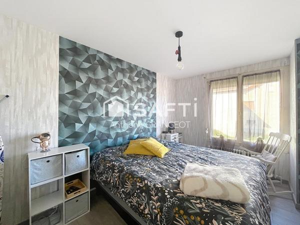 PAVILLON INDIVIDUEL 70M², 2 CHAMBRES,GARAGE ET JARDIN